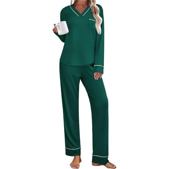 Other - Women's Pajamas Sets 2 piece Lake Green